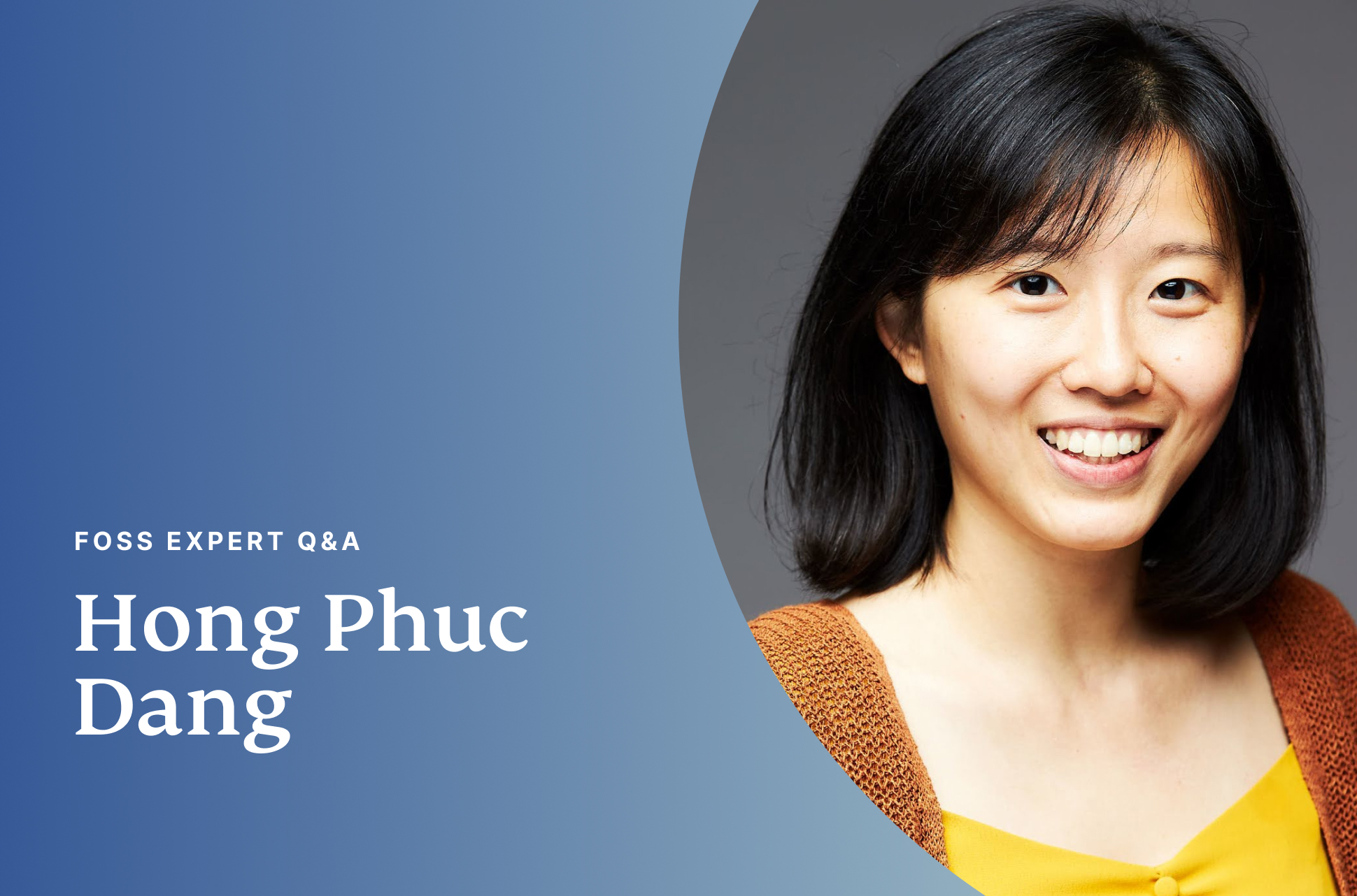 Q&A portrait with Hong Phuc Dang of FOSSASIA