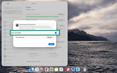 Sync this Mac under iCloud Passwords & Keychain settings on Mac.